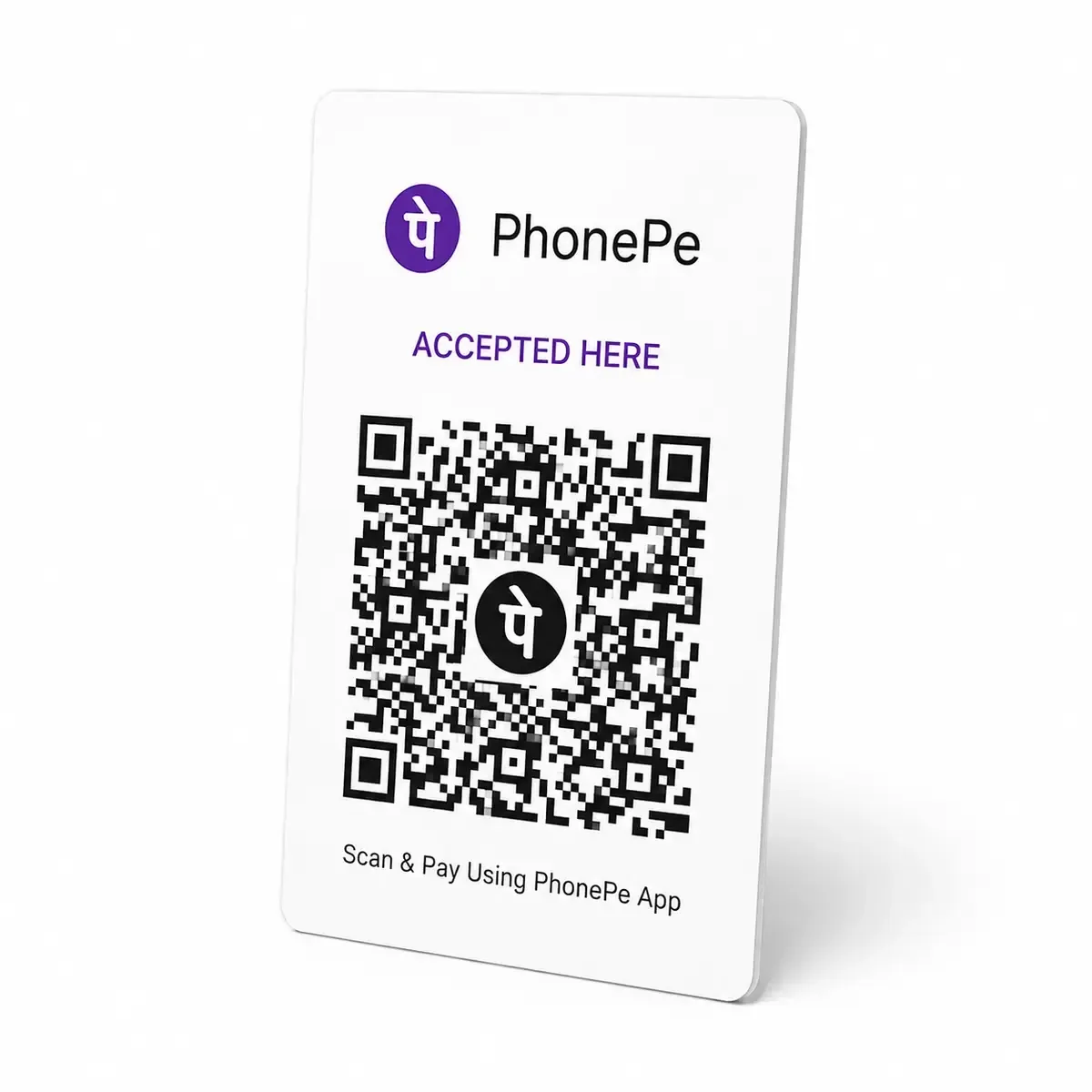 PhonePe QR PVC Card Print Online